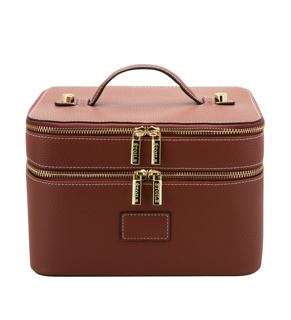 ETOILE | Vanity Case - Makeup Bag, Ginger Brown