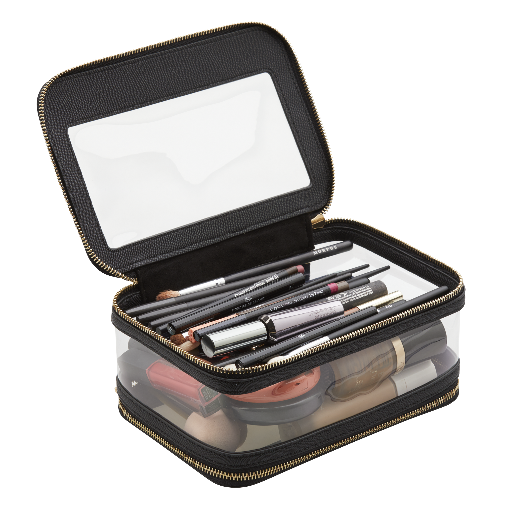 clear makeup travel bag Designer Bags - Transparent Cosmetic Cases for Easy Organization CALPAKs clear Clear Makeup Bag, TSA &